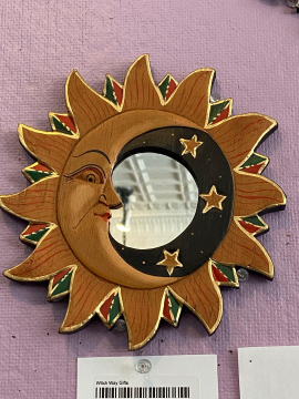 Mirror Gold Sun 8"