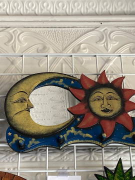 MIRROR SUN MOON COAT RACK