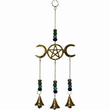 BELLS TRIPLE MOON PENTACLE