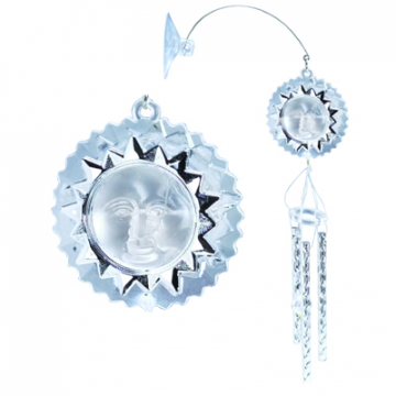 WINDCHIME CLEAR MOON / STAR SILVER