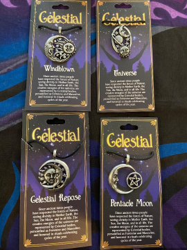 CELESTIAL PEWTER PENDANTS