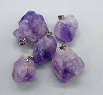 Necklace Amethyst Rough