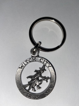Keychain Witch City Pewter Witch (OUT OF STOCK)