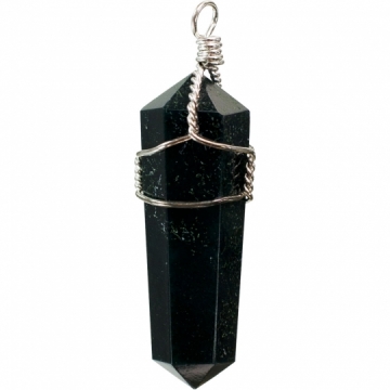 Necklace Wire Wrapped Onyx