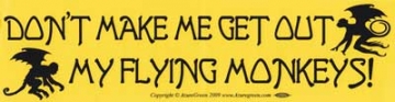 Bumper Sticker "FLYING MONKEYS"