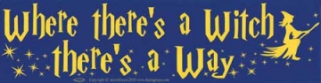 Bumper Sticker "WITCH WAY"
