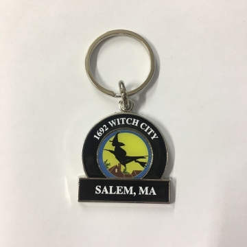 Keychain Metal Salem Witch