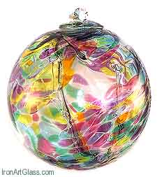 Witch Ball 4" MULTICOLOR