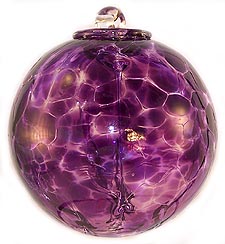 Witch Ball 4" PURPLE