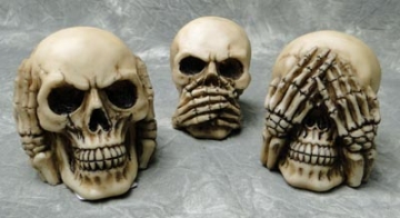 No Evil Skull Set