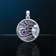 Pendant Sun Moon Stars