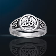 Ring Triquetra Trinity Knots