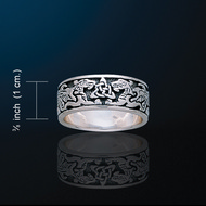 Ring Celtic Dragons with Trinity Knot (OUT OF STOCK)