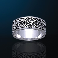 Ring Pentacle Knot Band
